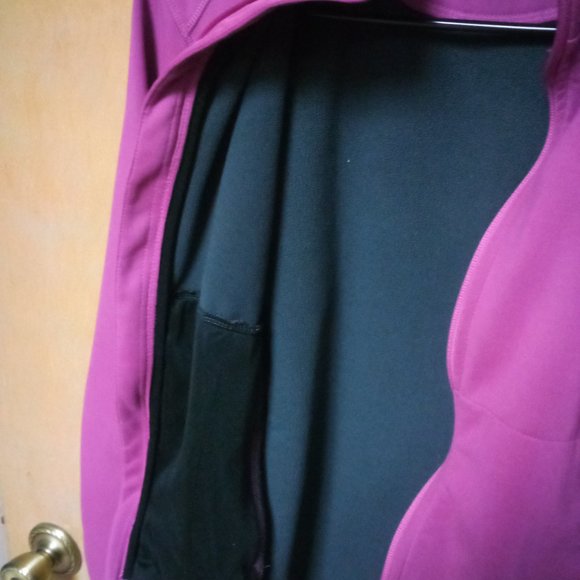 ADIDAS ClimaProof Wind Pink and Grey Full Zip Jacket Size Medium - Picture 2 of 7